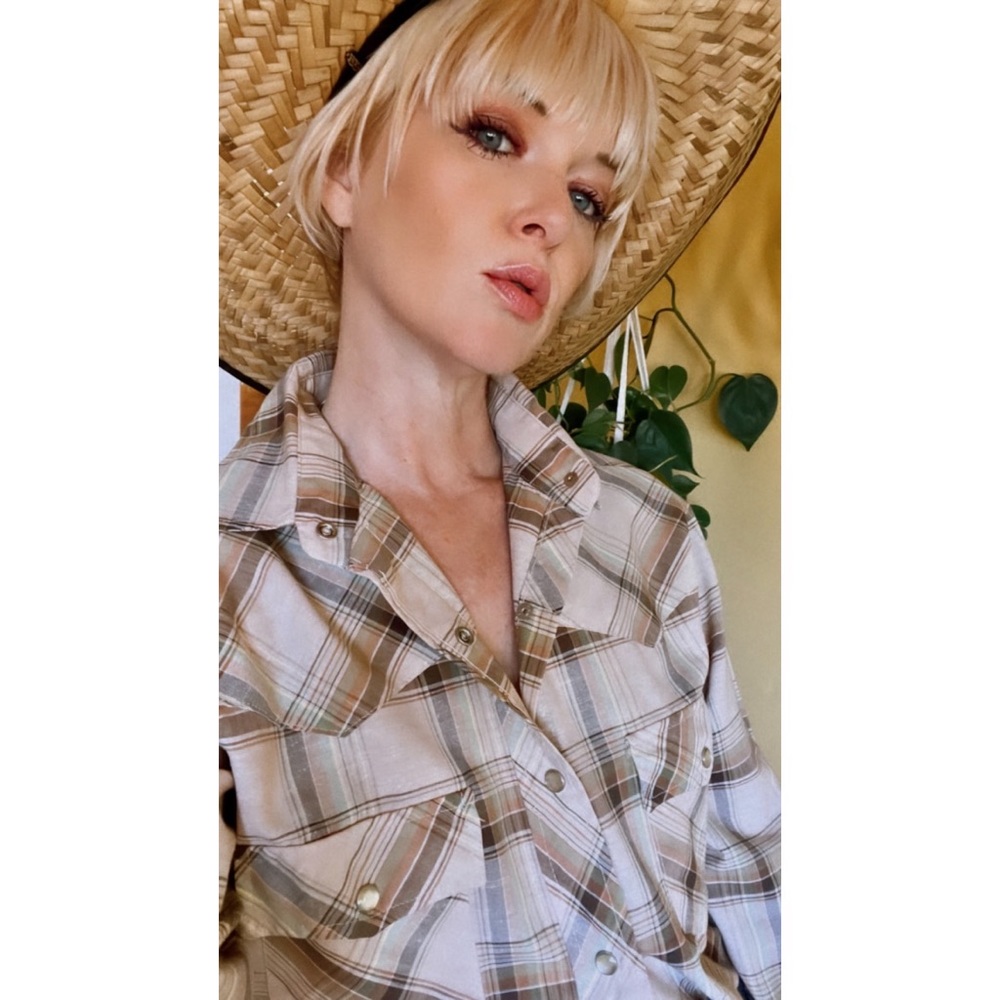 Vintage Mens 70s Western Pearl Snap Shirt - Picture 6 of 9